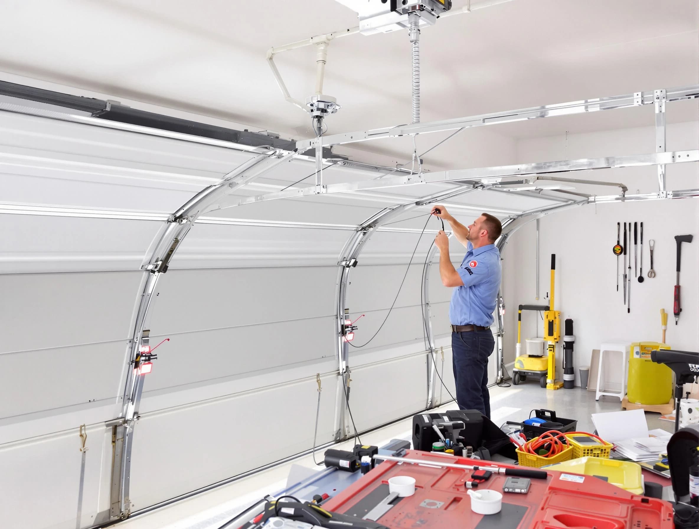 Garage door cable repair service by Mansfield Garage Door Repair in Mansfield