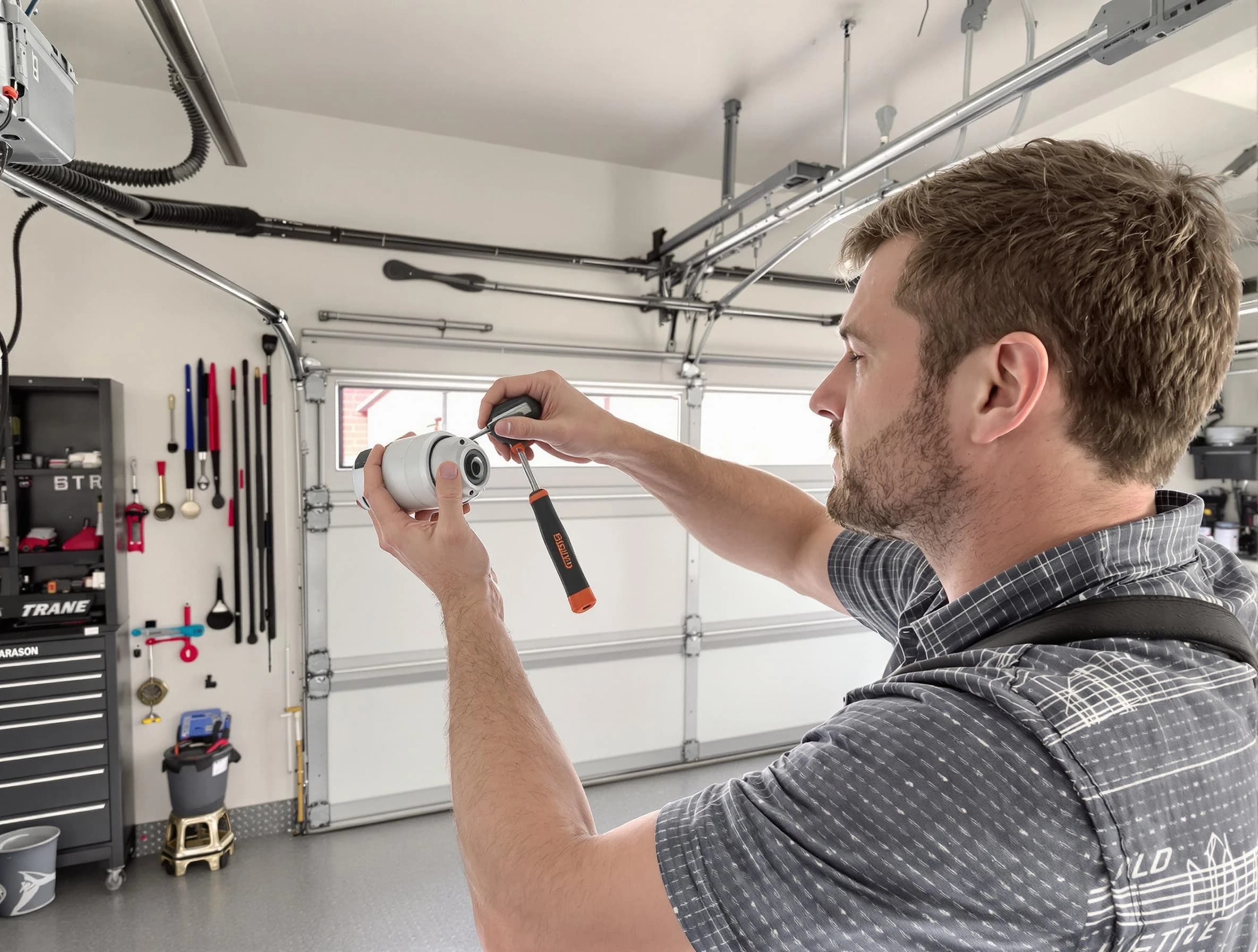 Garage door opener repair service by Mansfield Garage Door Repair in Mansfield