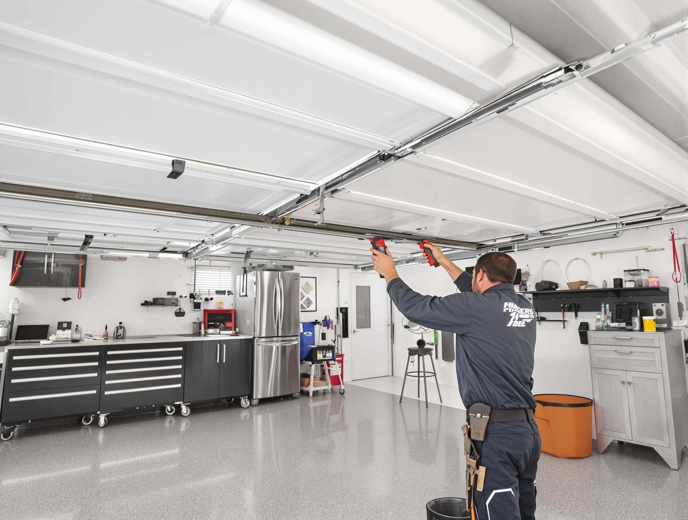 Overhead garage door repair service by Mansfield Garage Door Repair in Mansfield