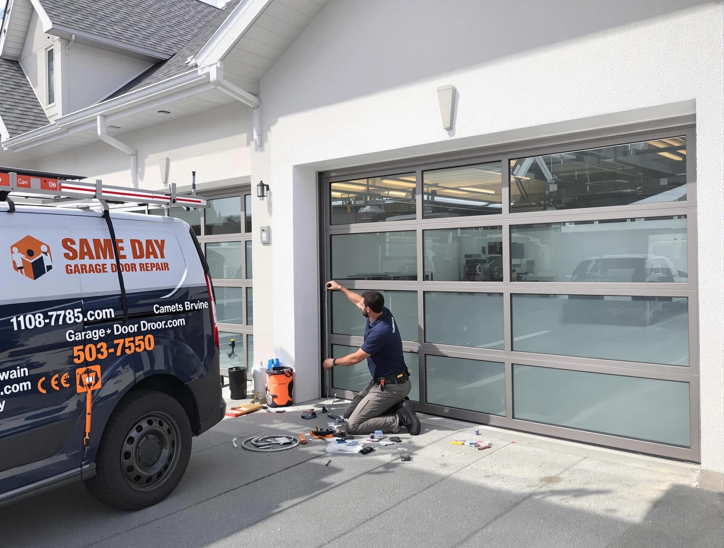 Same-day garage door repair service by Mansfield Garage Door Repair in Mansfield