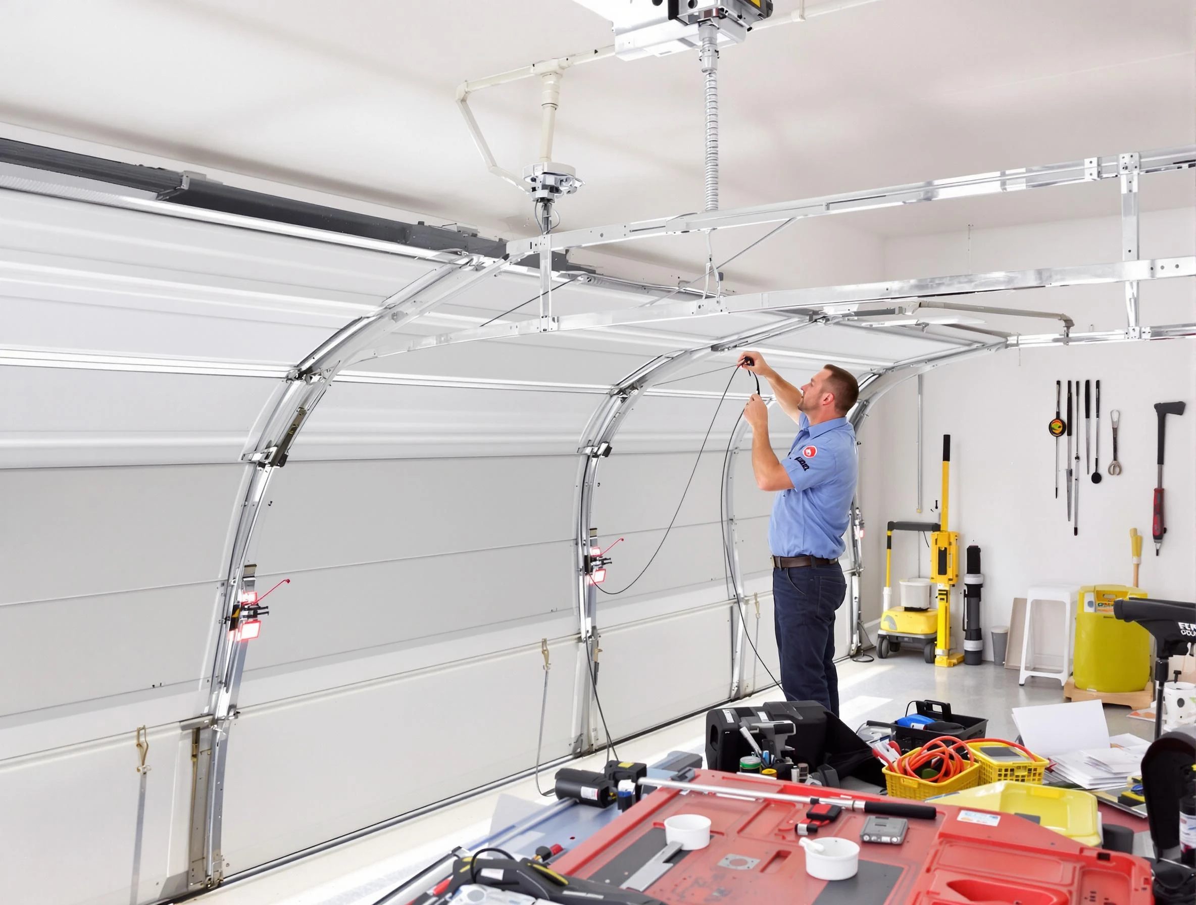 Garage door cable repair service by Mansfield Garage Door Repair in Mansfield